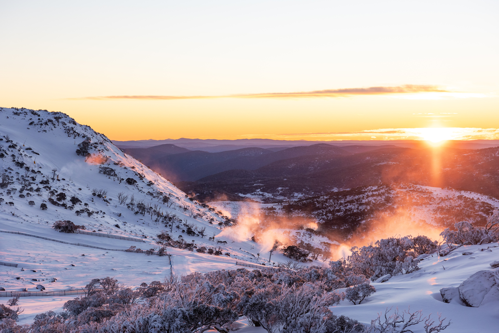 Perisher Ski Resort, Australia Image showing Perisher Ski resort, Australia