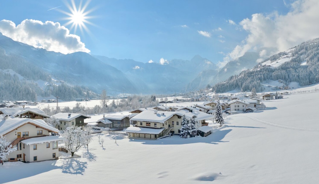 Mayrhofen resort, Austria Image showing Mayrhofen resort, Austria