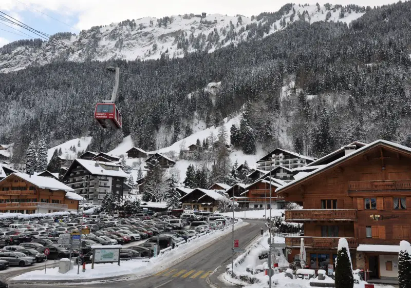 Champéry resort, Switzerland Image showing Champéry resort, Switzerland