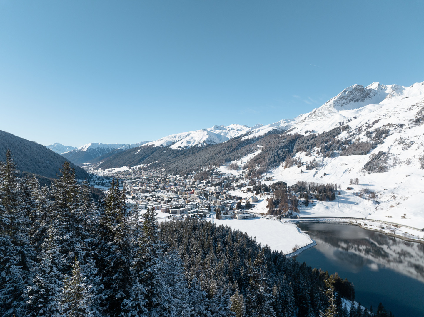 Davos resort, Switzerland Image showing Davos resort, Switzerland