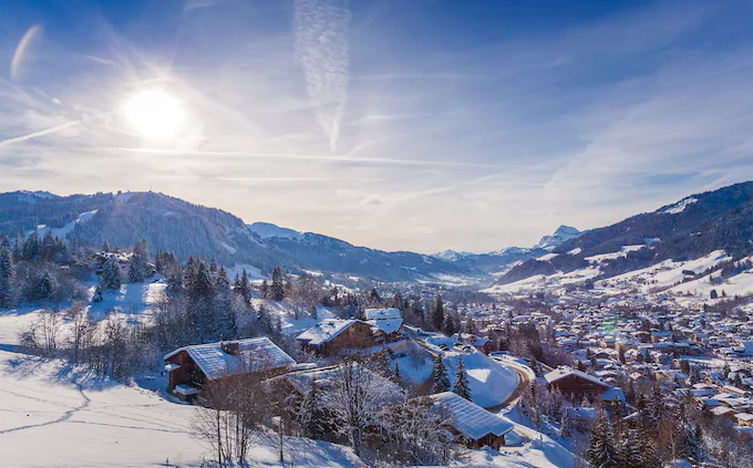 Megeve resort, France Image showing Megeve resort, France