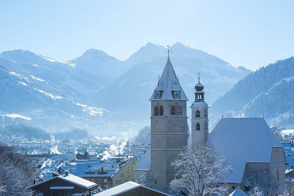 Kitzbühel resort, Austria Image showing Kitzbühel resort, Austria