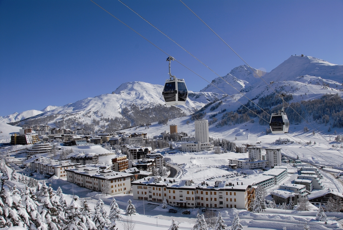 Sestriere resort, Italy Image showing Sestriere resort, Italy