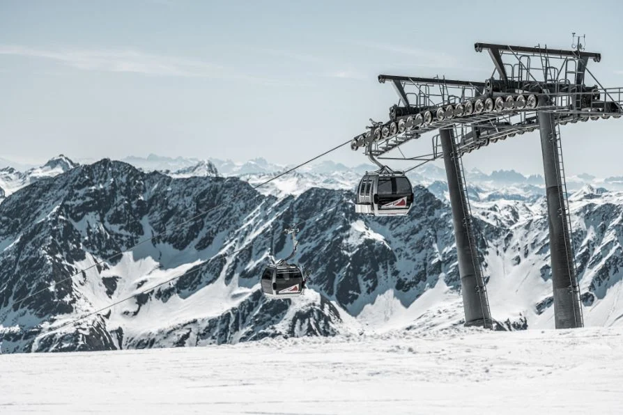 Sölden resort, Austria Image showing Sölden resort, Austria
