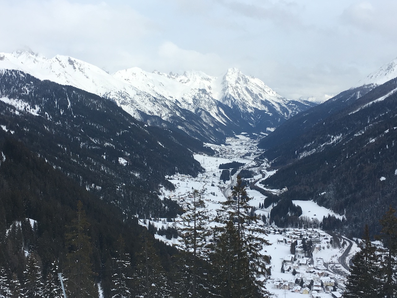 St Anton resort, Austria Image showing St Anton resort, Austria